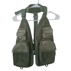 Allen Fishing Vest Men's Lage, green, adjustable back strap